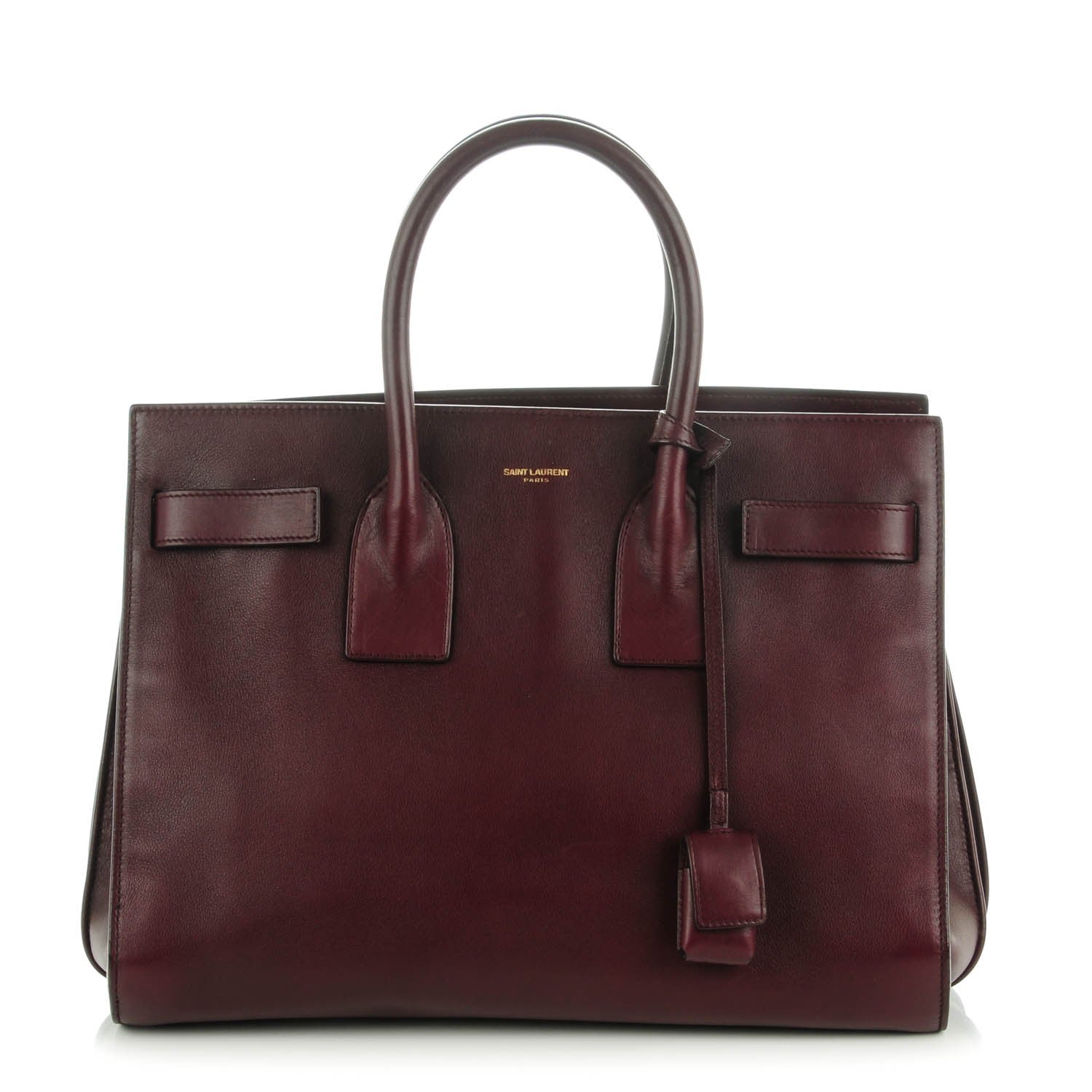 Saint Laurent Calfskin Small Sac De Jour Bordeaux 1 of 7