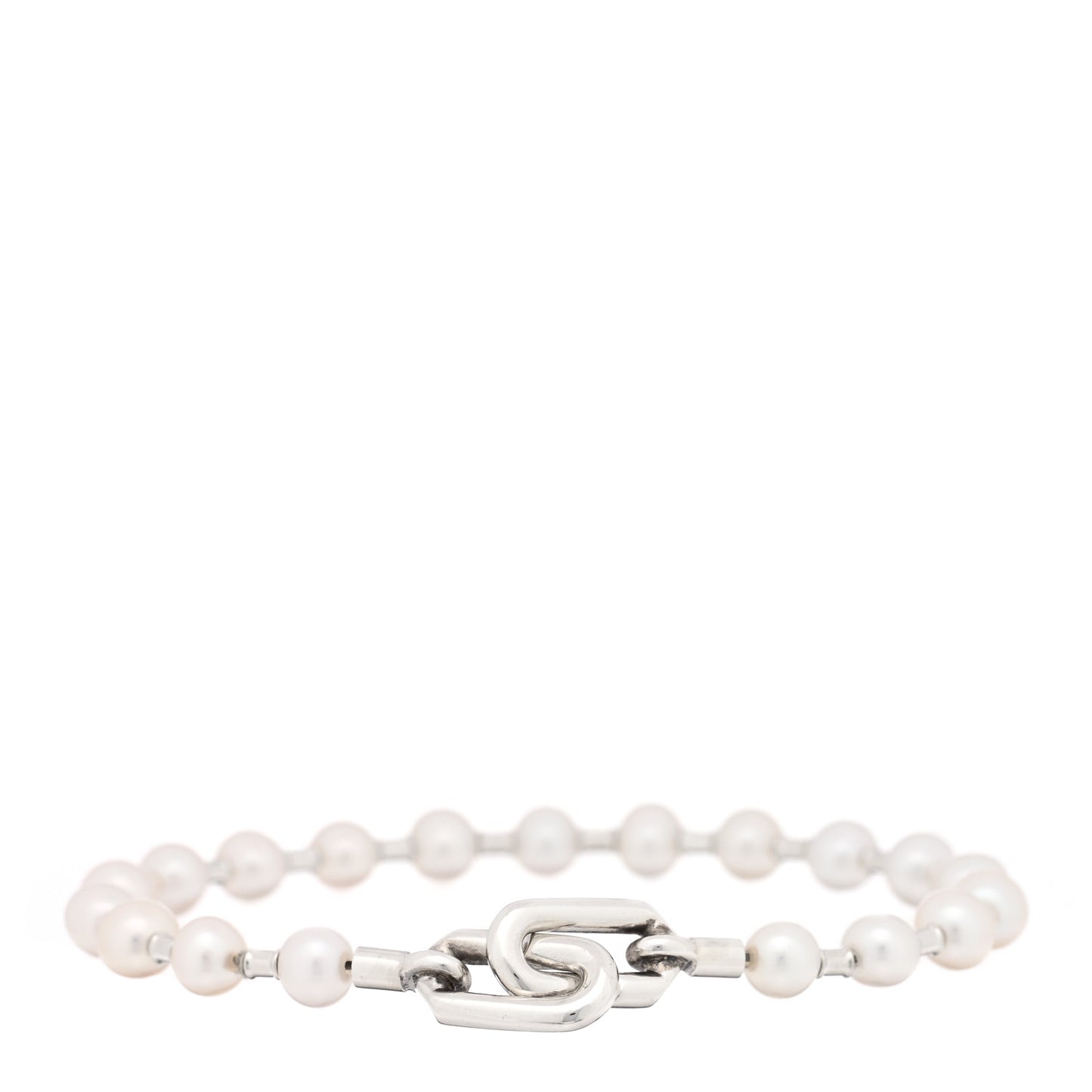 Sterling Silver Pearl 5-6mm HardWear Bracelet