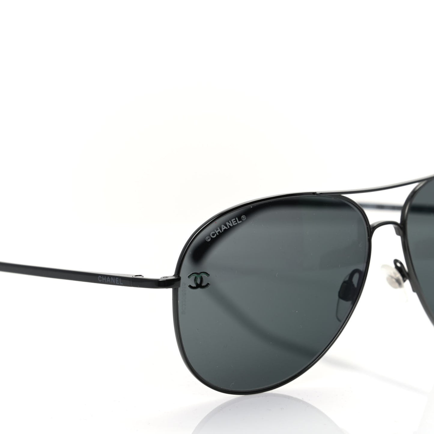 Metal Aviator CC Sunglasses 4189 T-Q Black