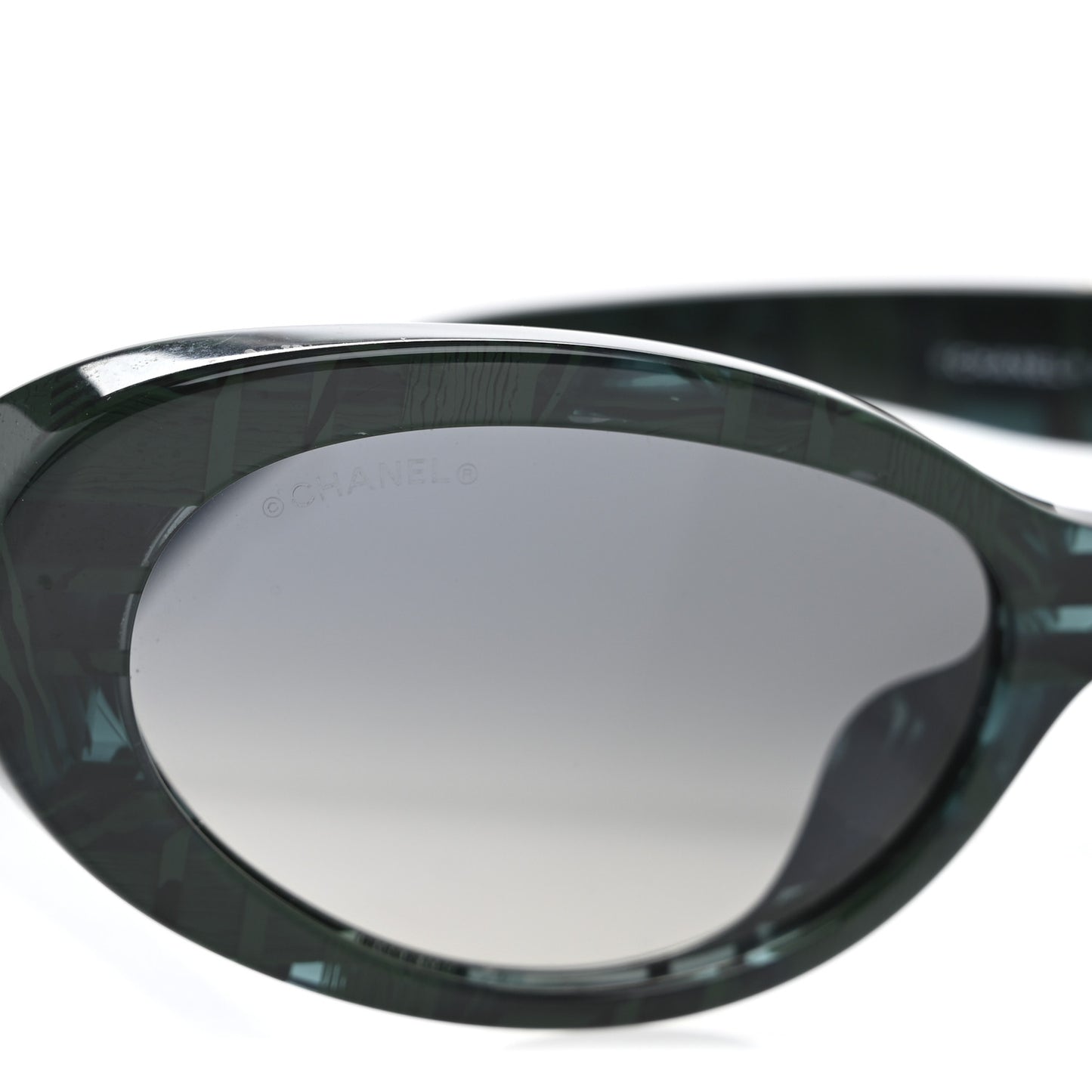 Acetate Oval Sunglasses 5515-A Green