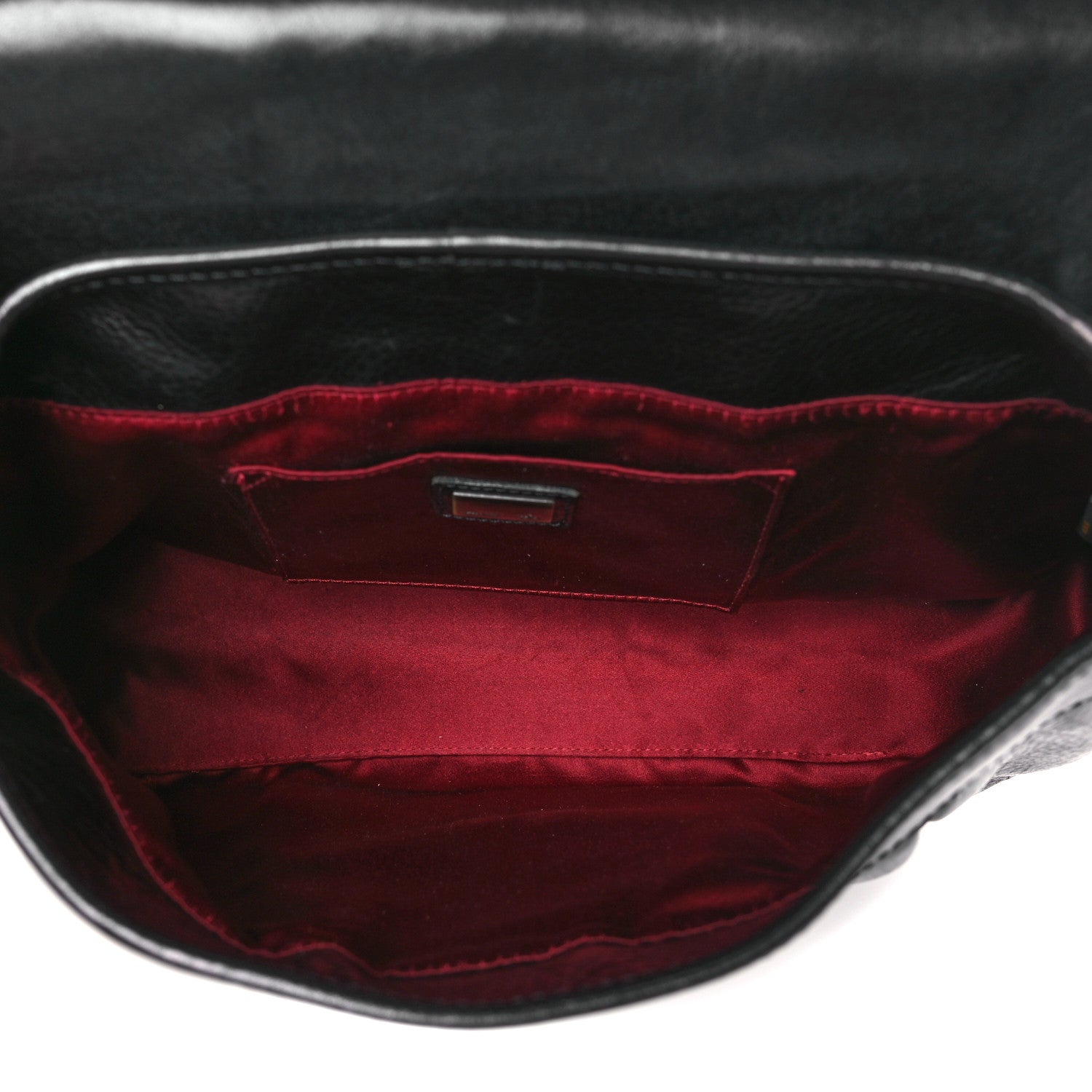 Fendi Calfskin Embellished B Bag Black 5 of 12