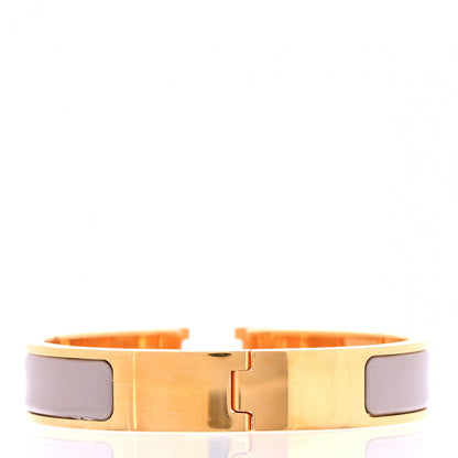 Hermes Enamel Narrow Clic Clac H Bracelet PM Marron Glace 3 of 4