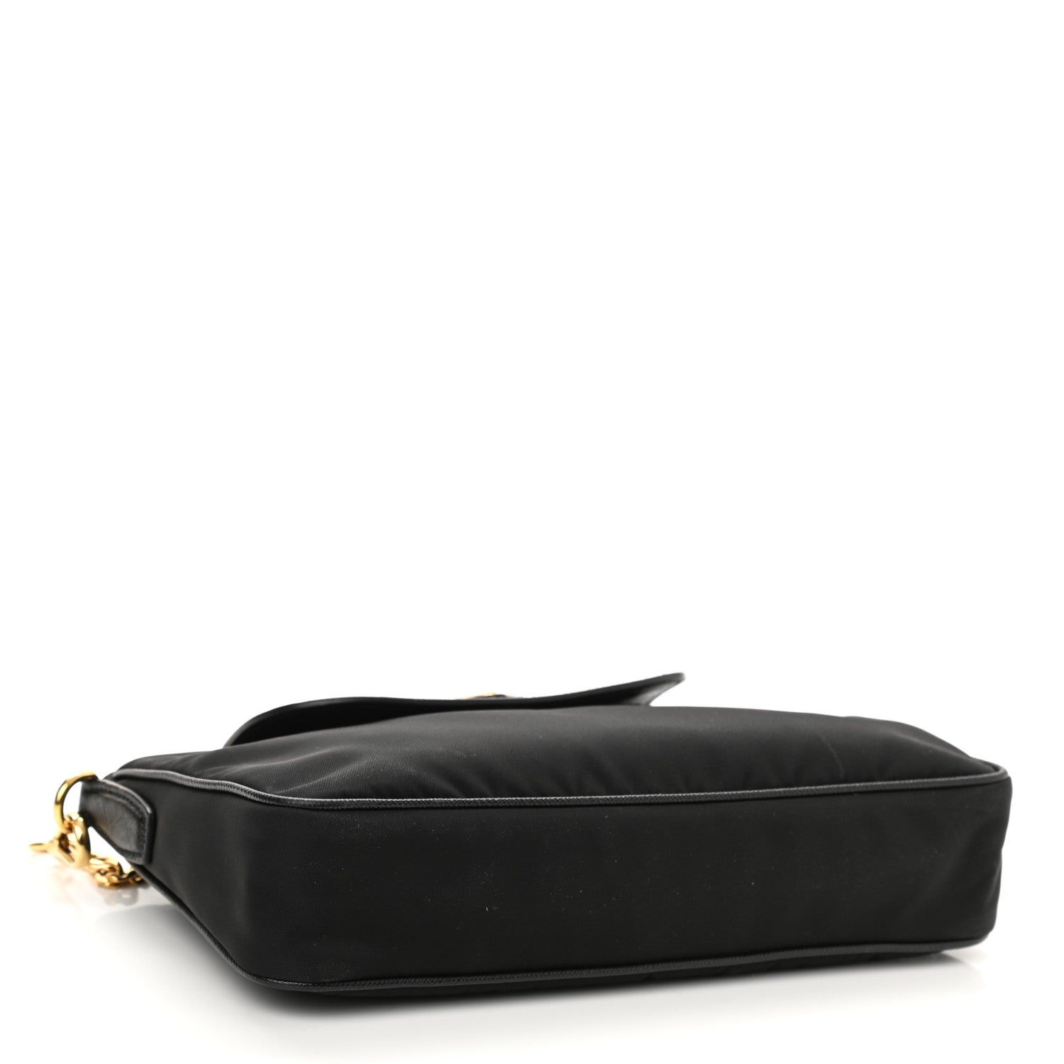 Prada Tessuto Nylon Saffiano Crossbody Bag Black 4 of 8