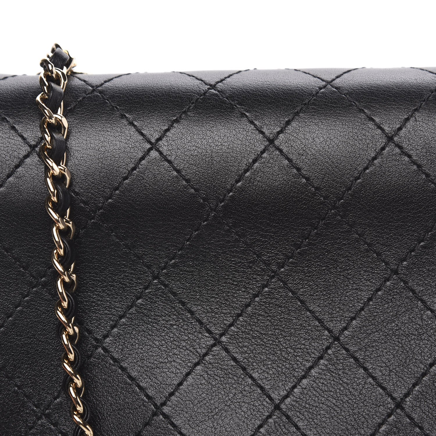 Chanel Calfskin Stitched Small Covered CC Flap Bag Black 8 of 11