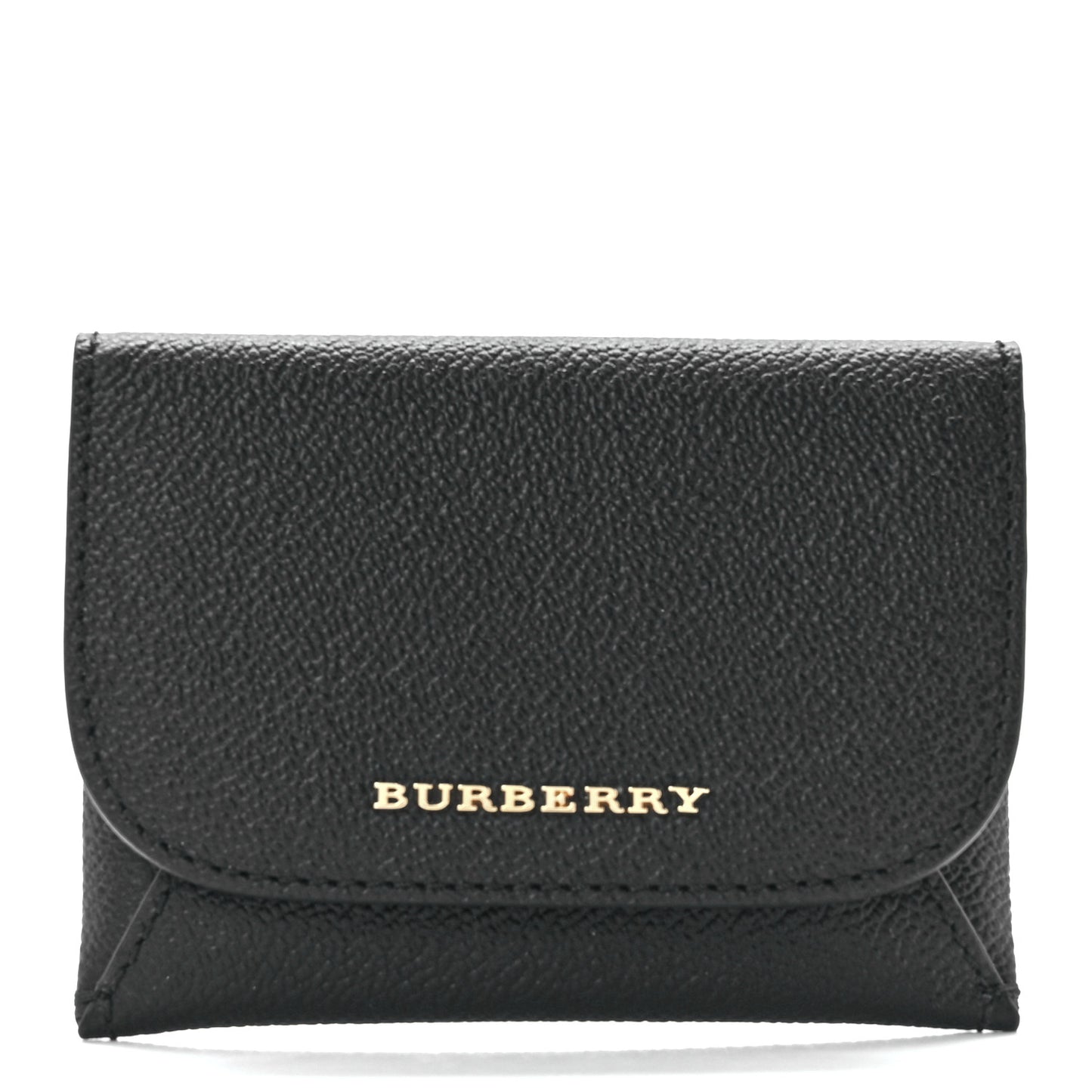 Soft Grain Calfskin Haymarket Check Mayfield Card Case Black