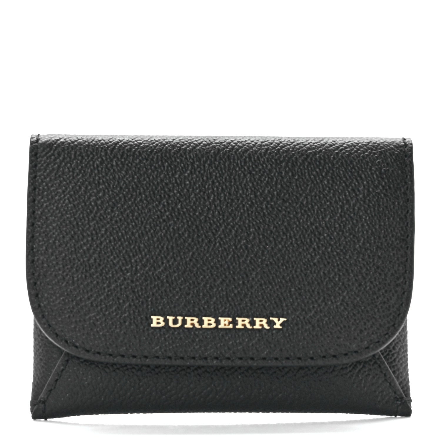 Burberry Soft Grain Calfskin Haymarket Check Mayfield Card Case Black 2 of 12