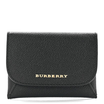 Burberry Soft Grain Calfskin Haymarket Check Mayfield Card Case Black 2 of 12
