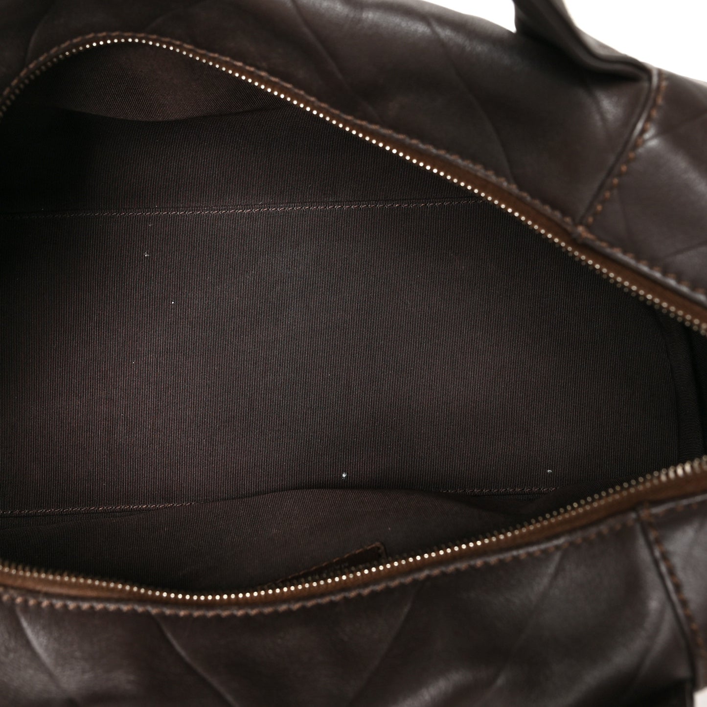 Calfskin Chevron CC All Day Long Boston Brown