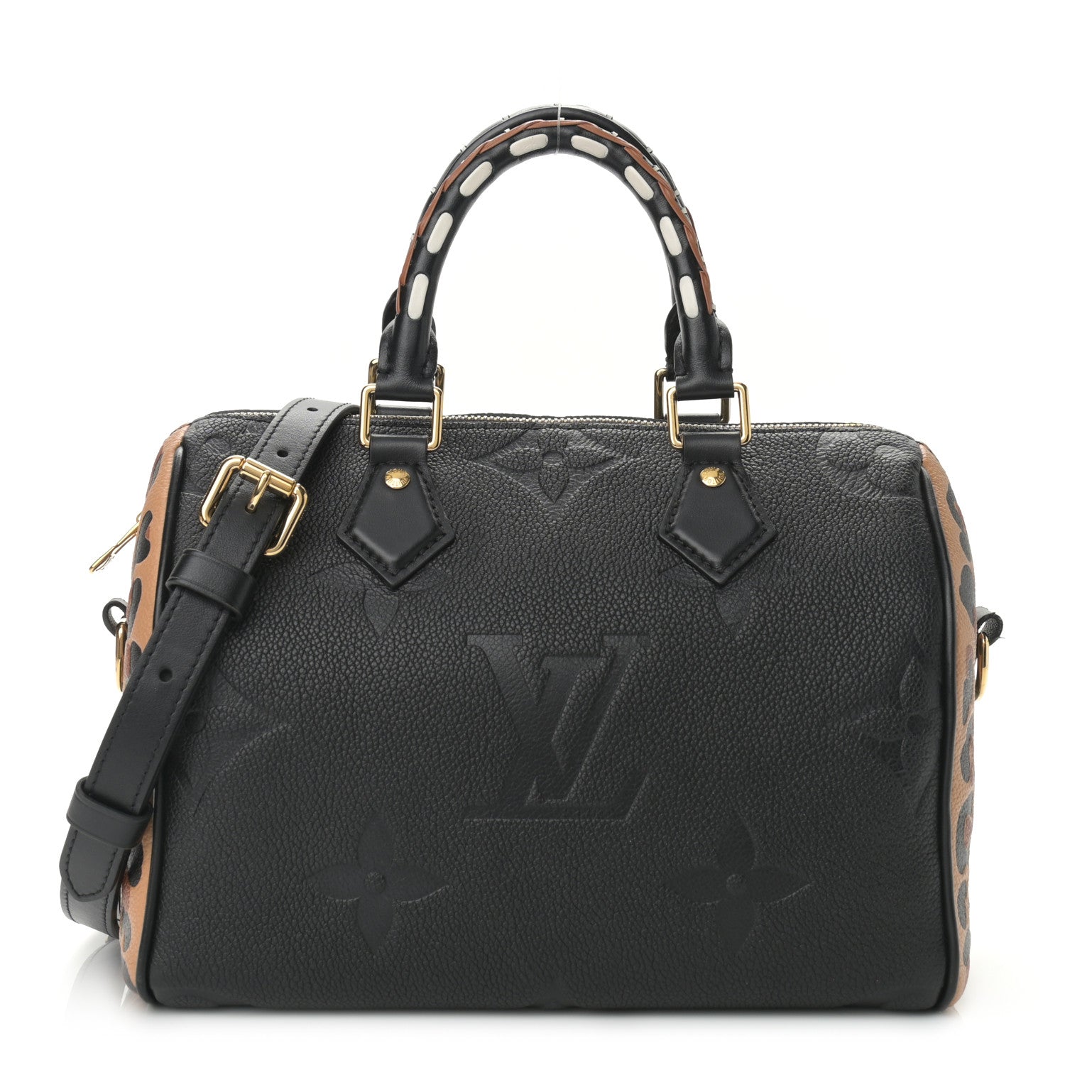 Louis Vuitton Empreinte Monogram Giant Wild At Heart Speedy Bandouliere 25 Black 1 of 9