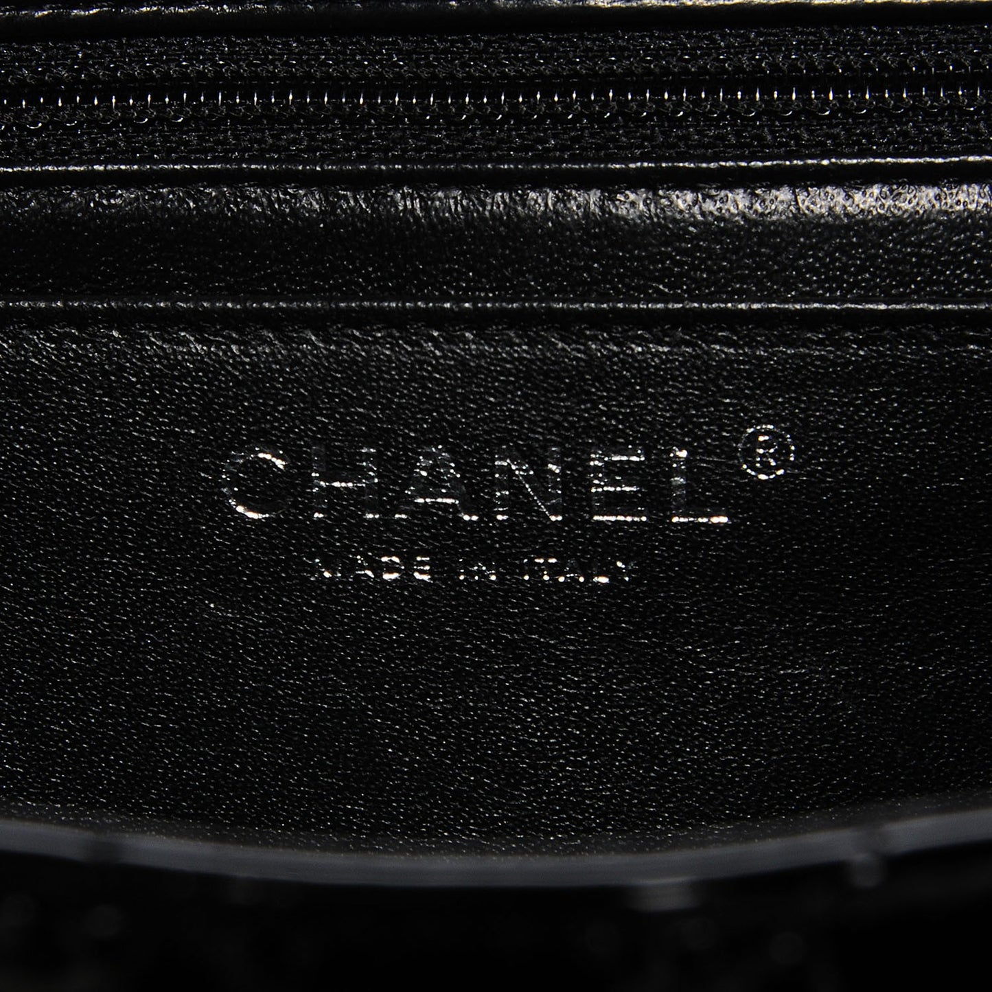 Patent Quilted Maxi Single Flap Black