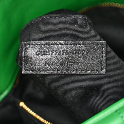 Saint Laurent Lambskin Quilted Small Loulou Puffer Monogram Chain Satchel New Vert 7 of 10