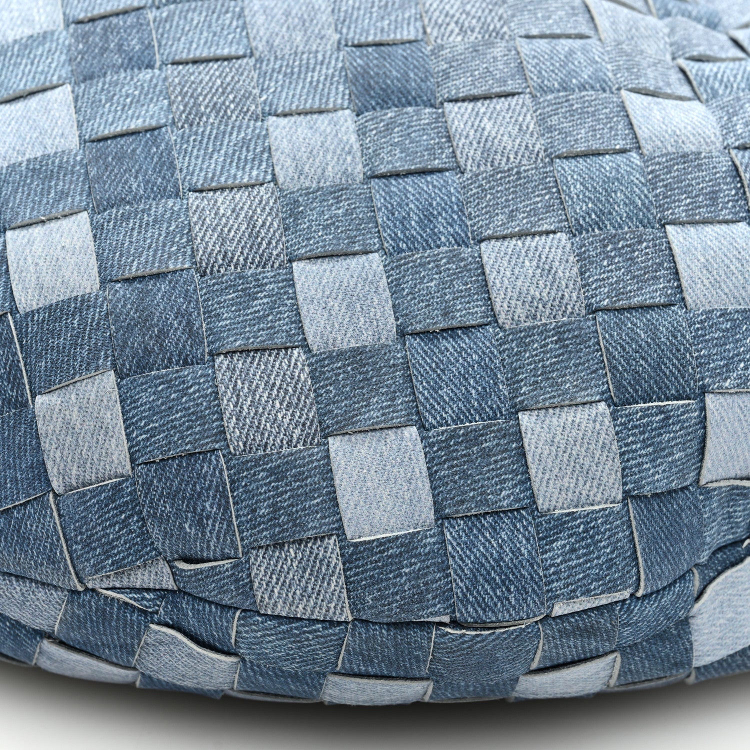 Bottega Veneta Nappa Denim Effect Intrecciato Teen Jodie Hobo Denim 9 of 9
