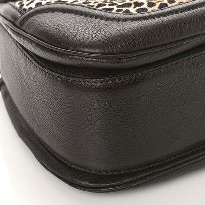 Gucci Pony Hair Jaguar Print Large New Bamboo Top Handle Bag 8 of 9