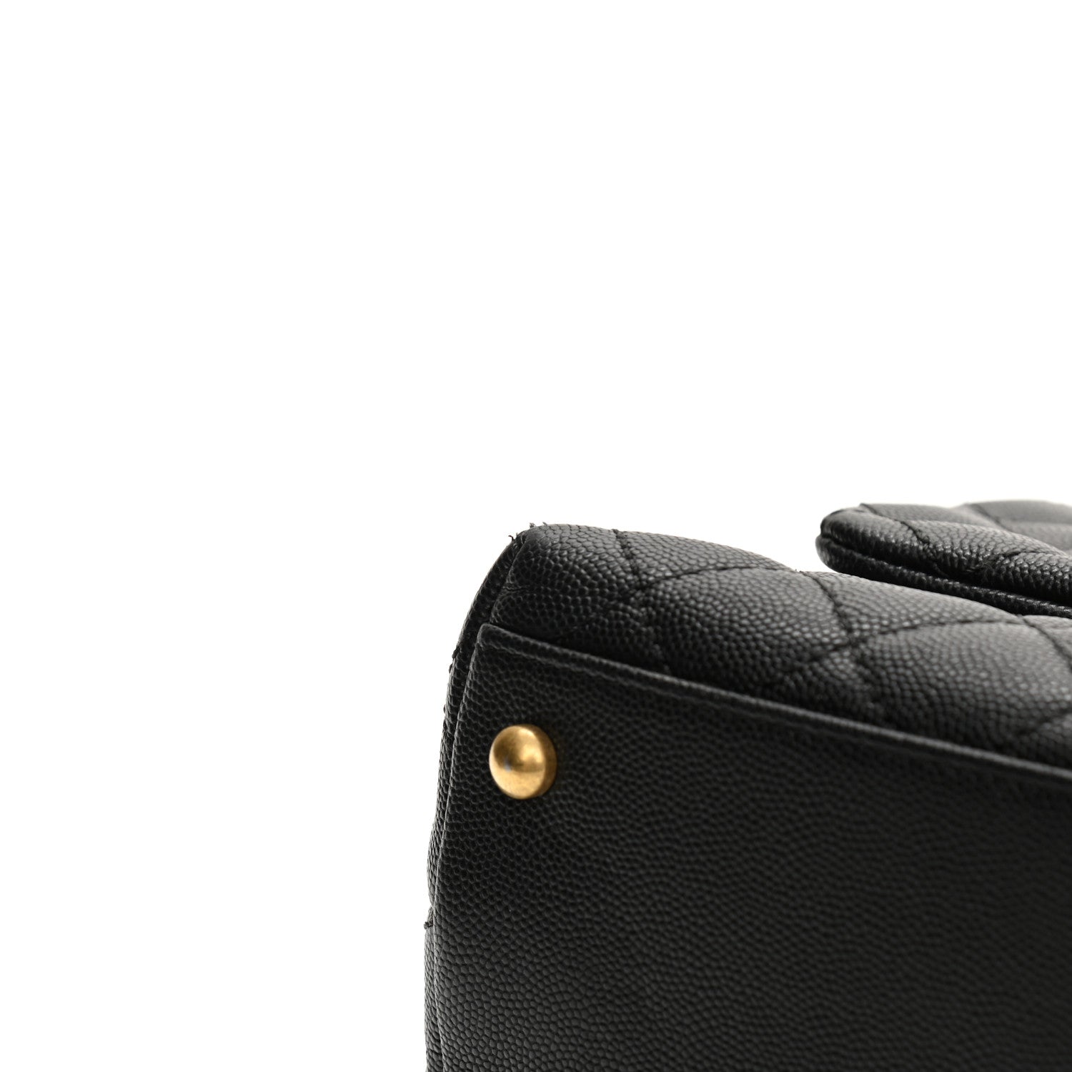 Chanel Caviar Lizard Embossed Quilted Small Coco Handle Flap Black 11 of 12