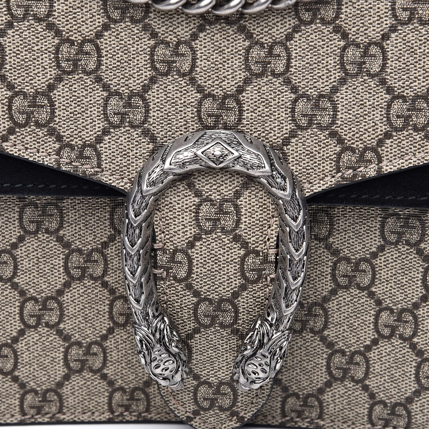 GG Supreme Monogram Small Dionysus Shoulder Bag Black