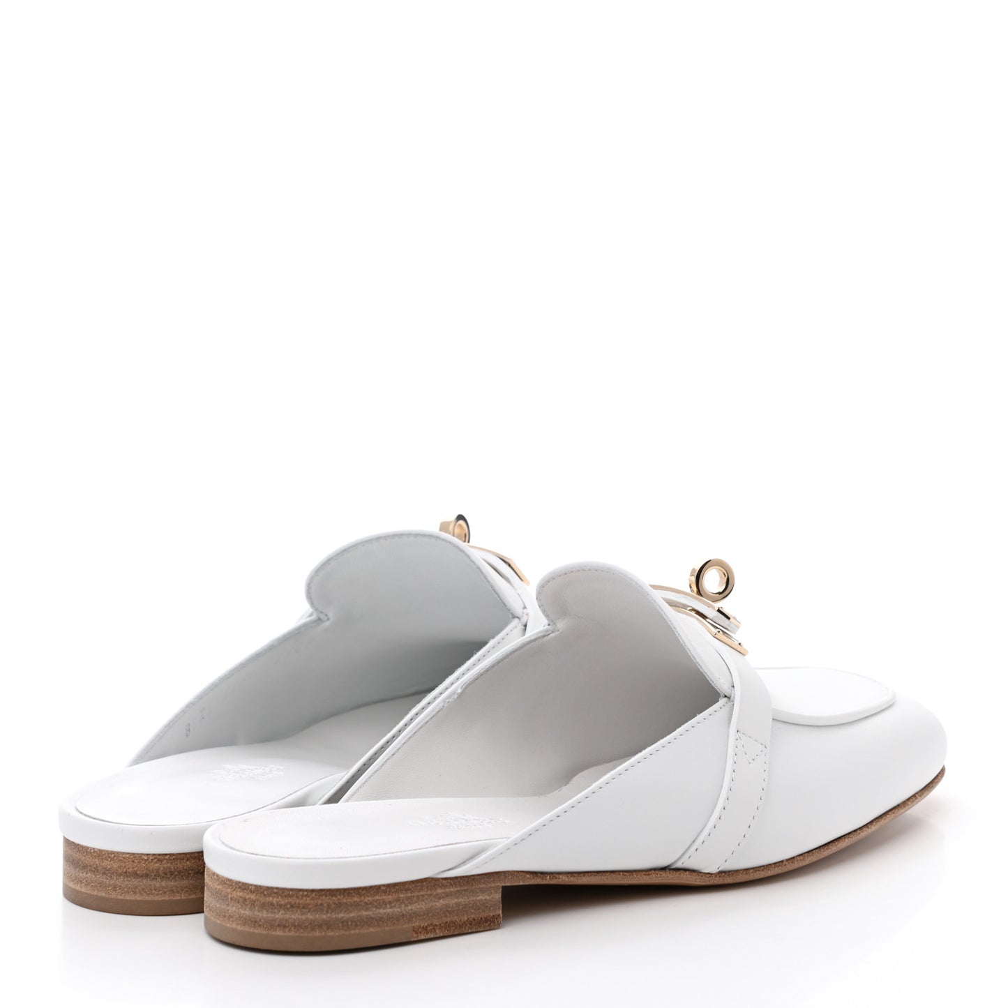Calfskin Oz Mules 35 White