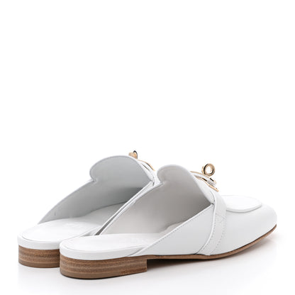 Hermes Calfskin Oz Mules 35 White 4 of 8