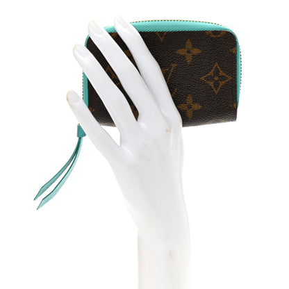 Louis Vuitton Monogram Zippy Multicartes Turquoise 2 of 6