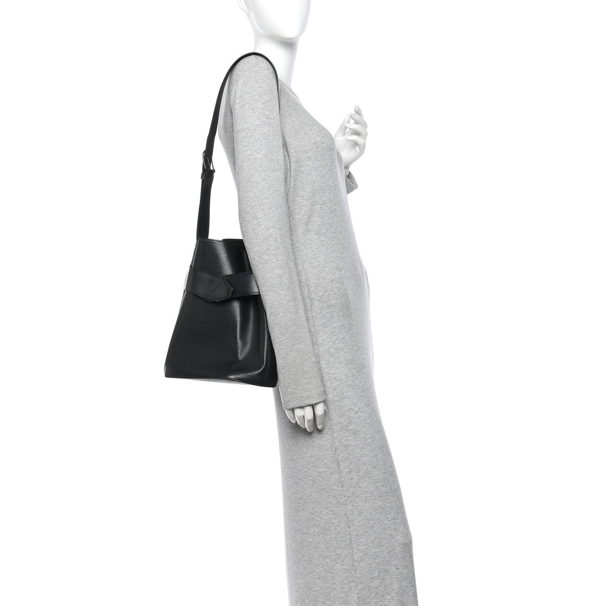 Louis Vuitton Epi Sac D'epaule Black 2 of 9