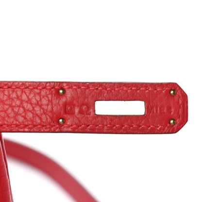 Hermes Taurillon Clemence Kelly Retourne 28 Rouge Casaque 7 of 10