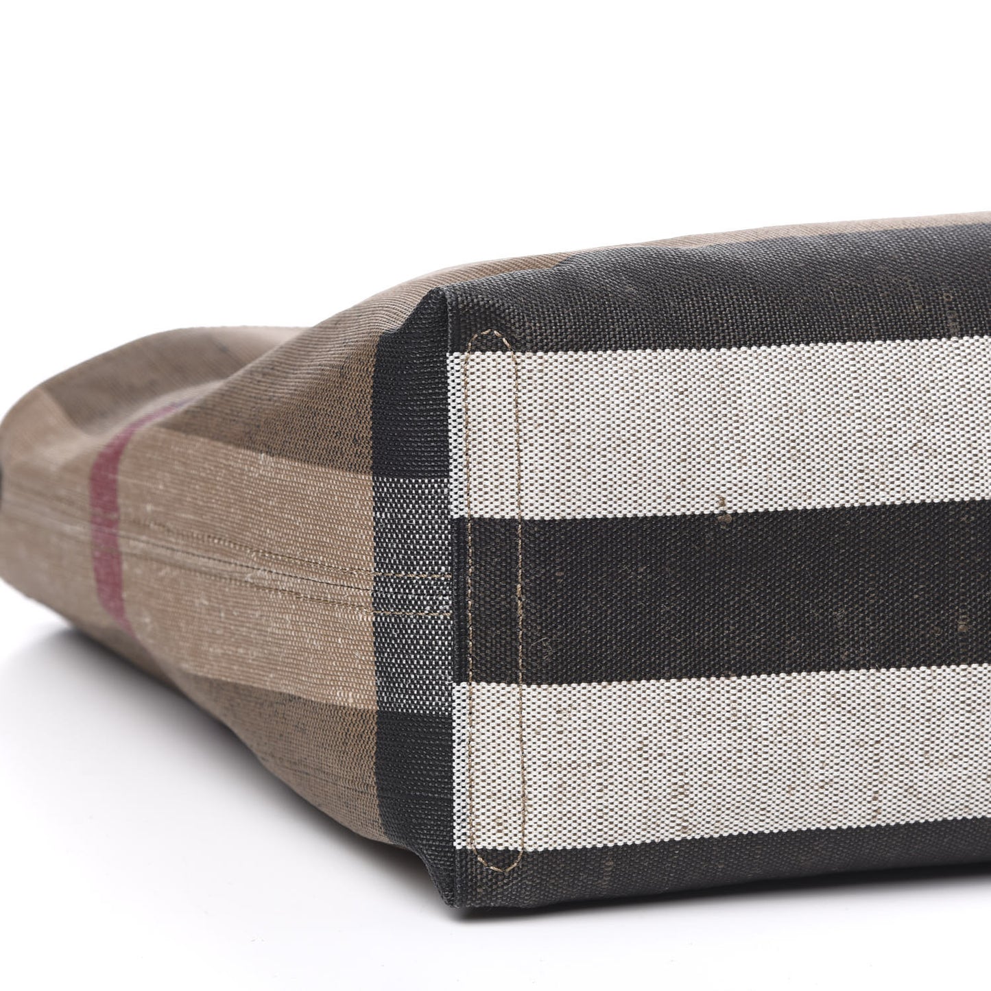 Coated Canvas Mega Check Medium Doodle Tote Black