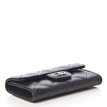 Chanel Caviar Quilted Flap Card Holder Black 4 of 9