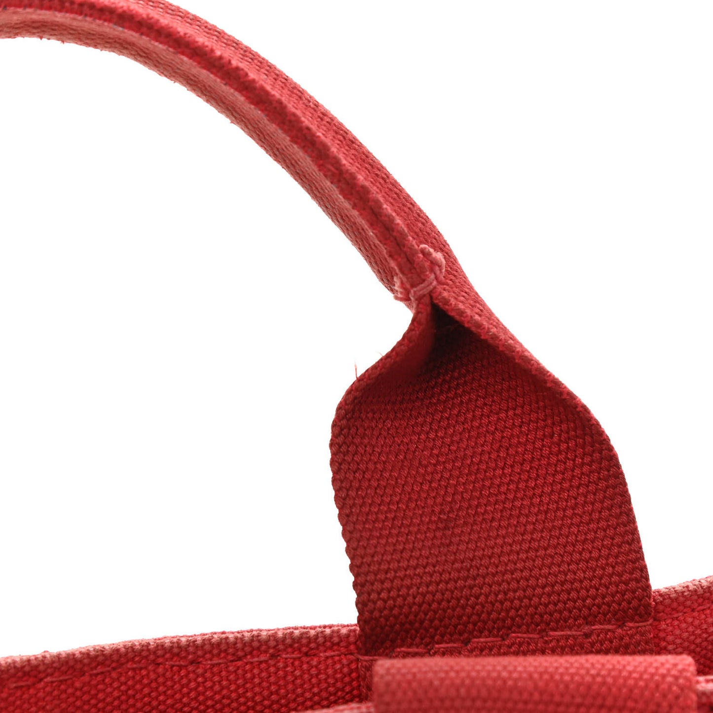 Canapa Small Logo Tote Rosso