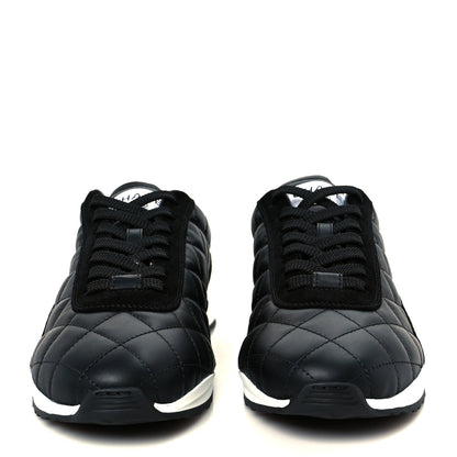 Chanel Calfskin Suede Quilted Womens Sneakers 40.5 Black 3 of 9