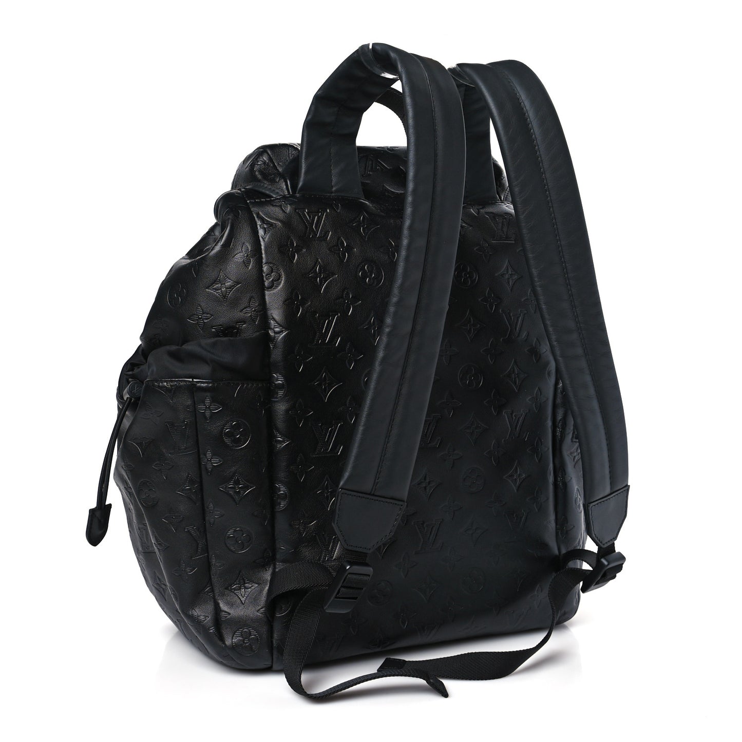 Calfskin Monogram Shadow Discovery Backpack Black
