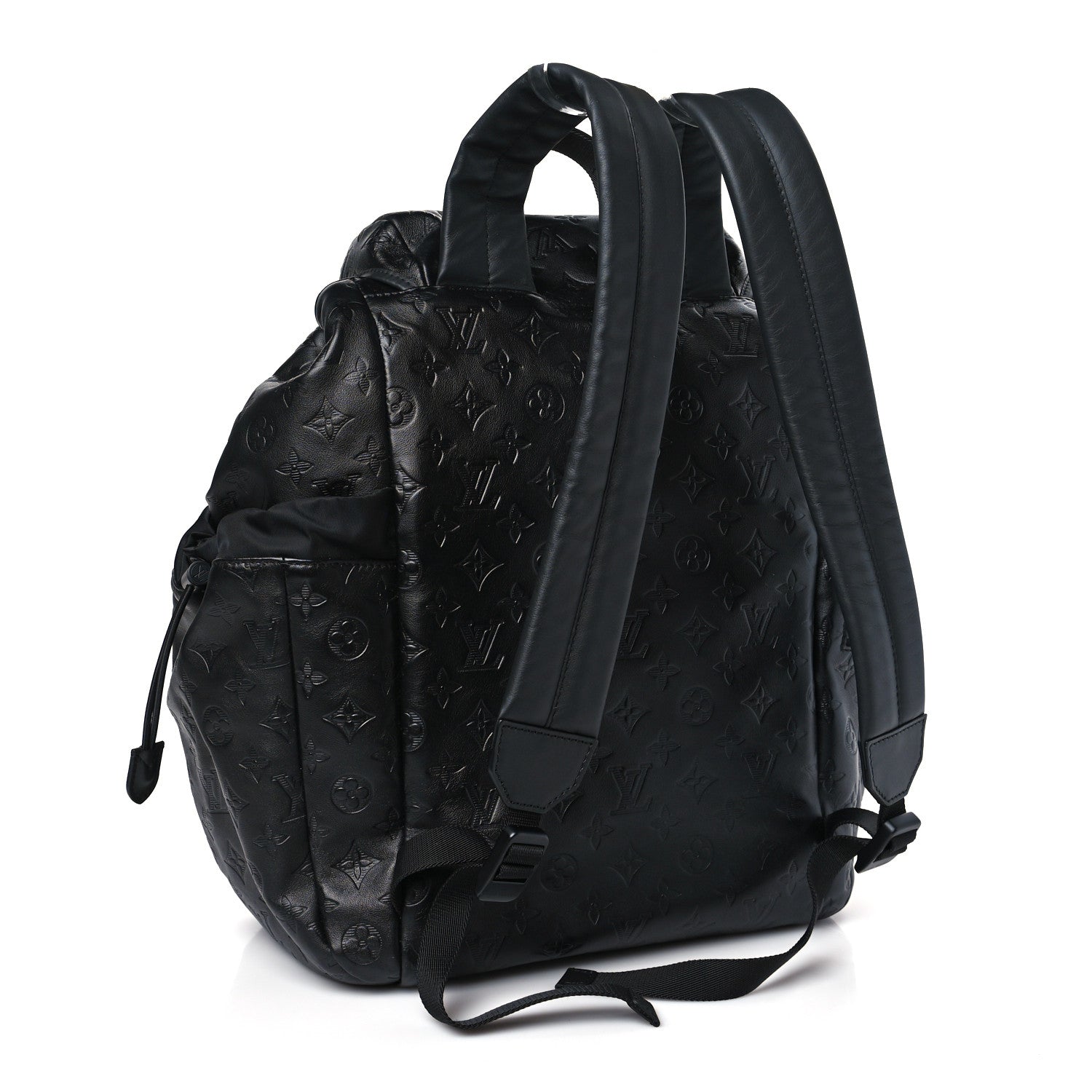 Louis Vuitton Calfskin Monogram Shadow Discovery Backpack Black 3 of 9