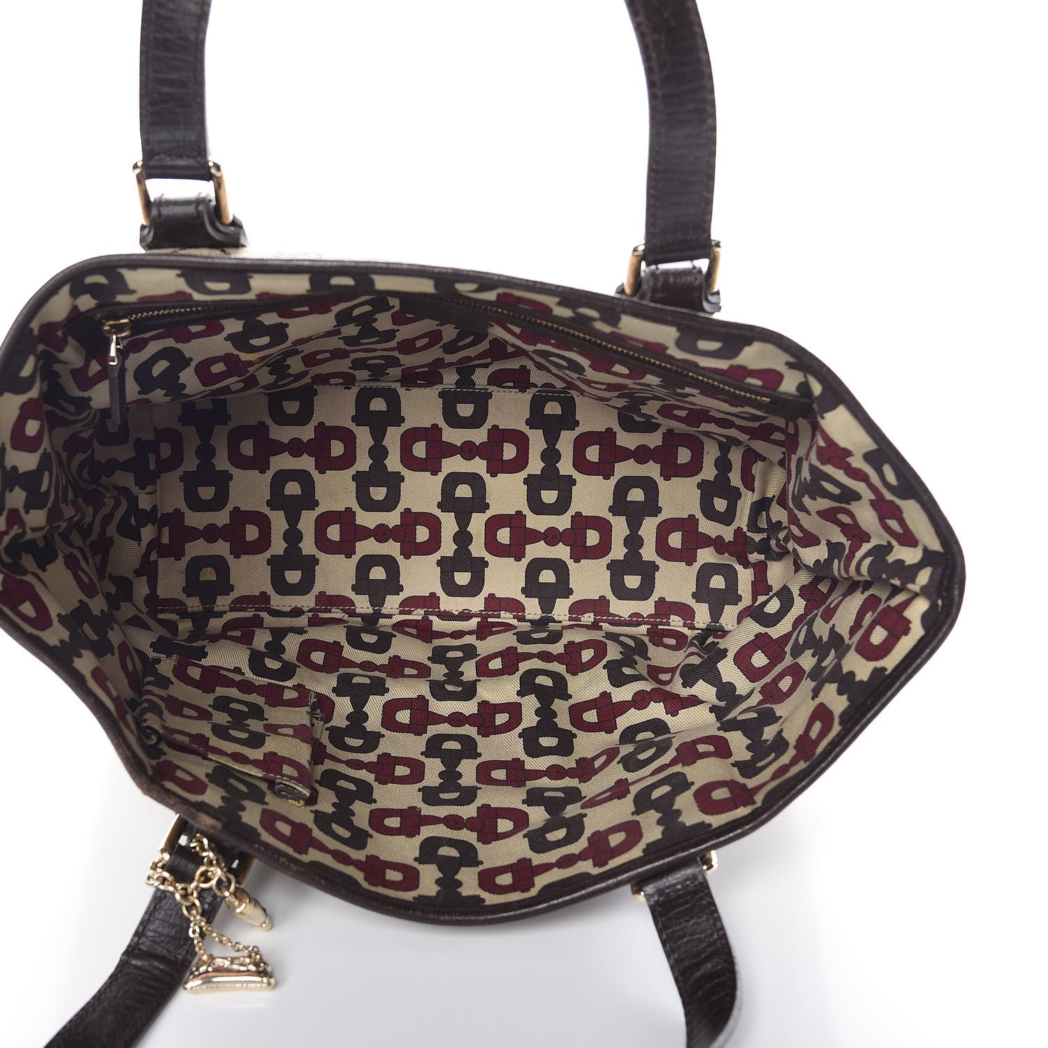 Gucci Monogram Medium Jolicoeur Tote Dark Brown 5 of 14