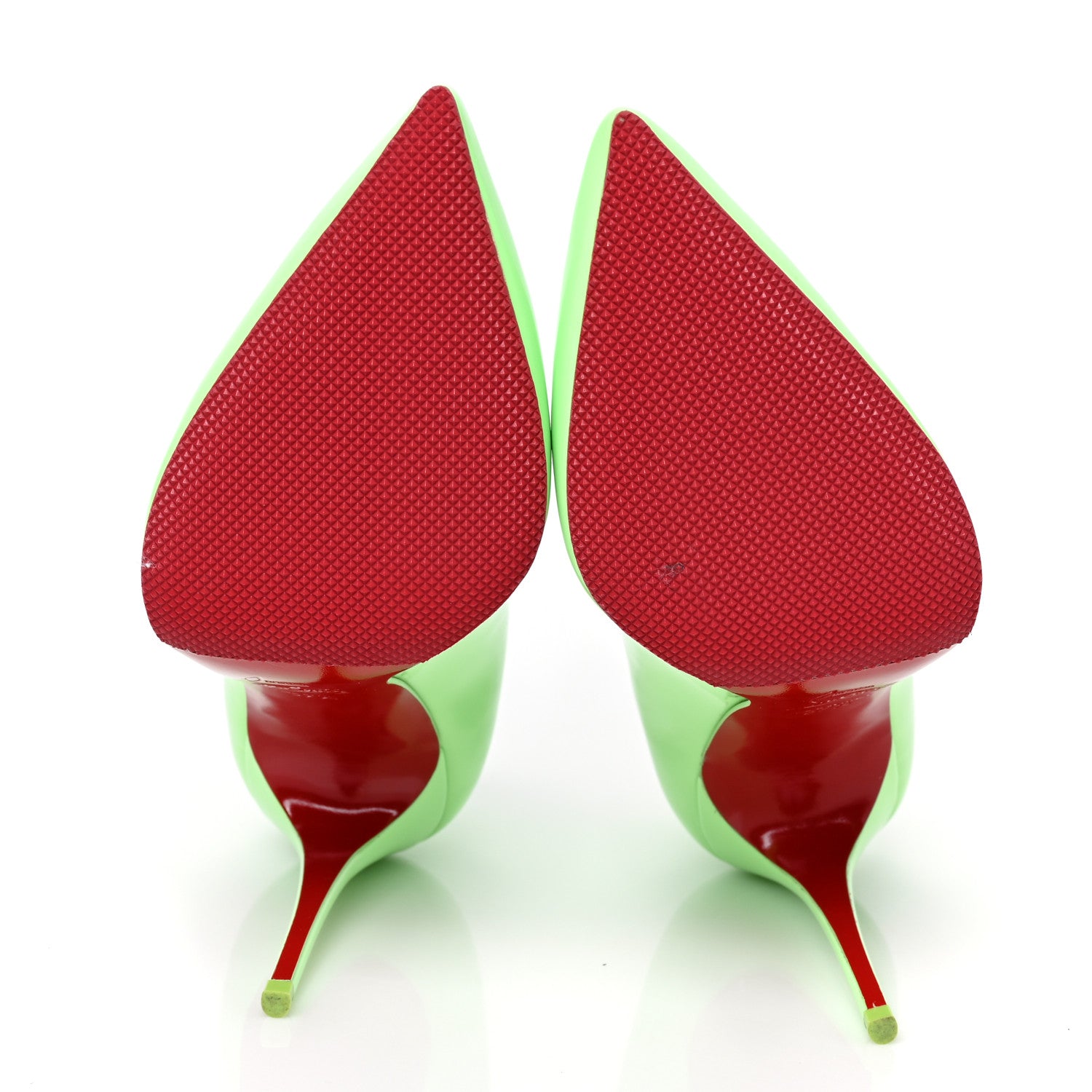 Christian Louboutin Patent Hot Chick 100 Pumps 37.5 Tropique 5 of 7