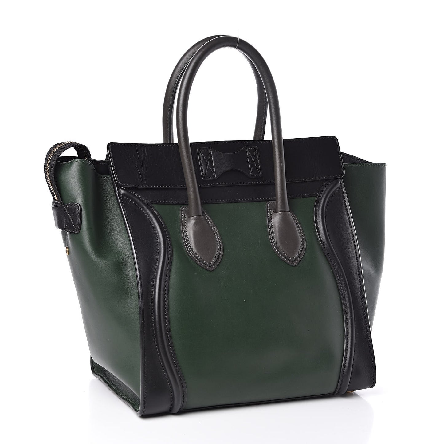 Smooth Calfskin Mini Tri-Color Luggage Forest