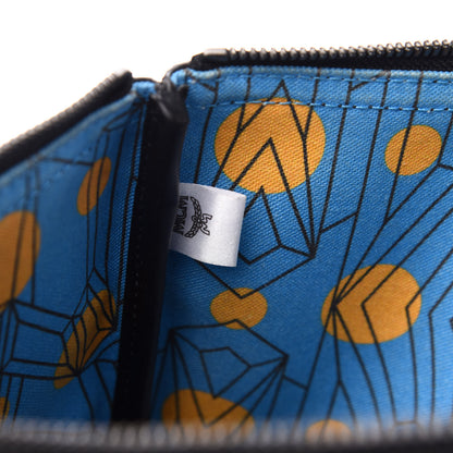 MCM Visetos Liz Shopper Tote Pouch Black 6 of 9