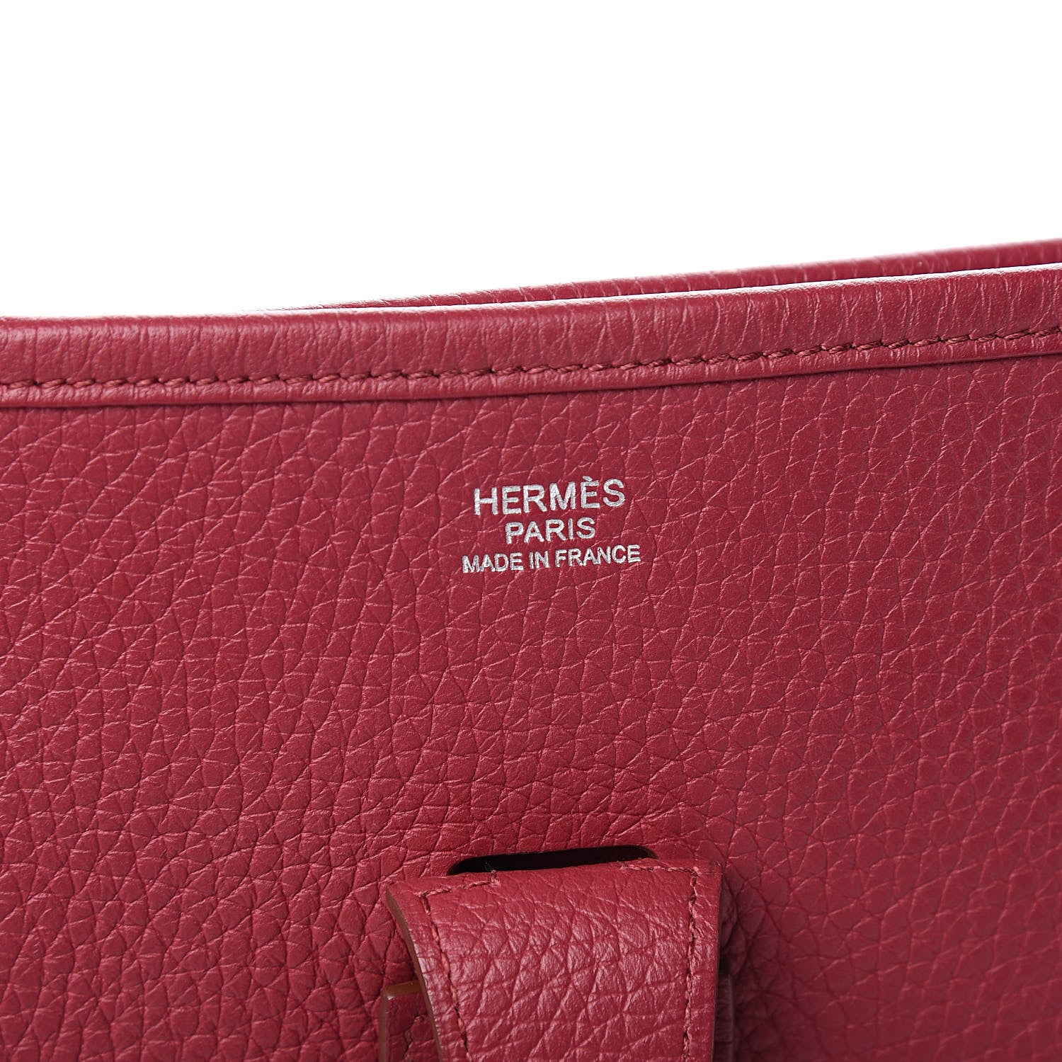 Hermes Taurillon Clemence Evelyne III GM Rubis 6 of 12