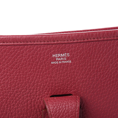 Hermes Taurillon Clemence Evelyne III GM Rubis 6 of 12