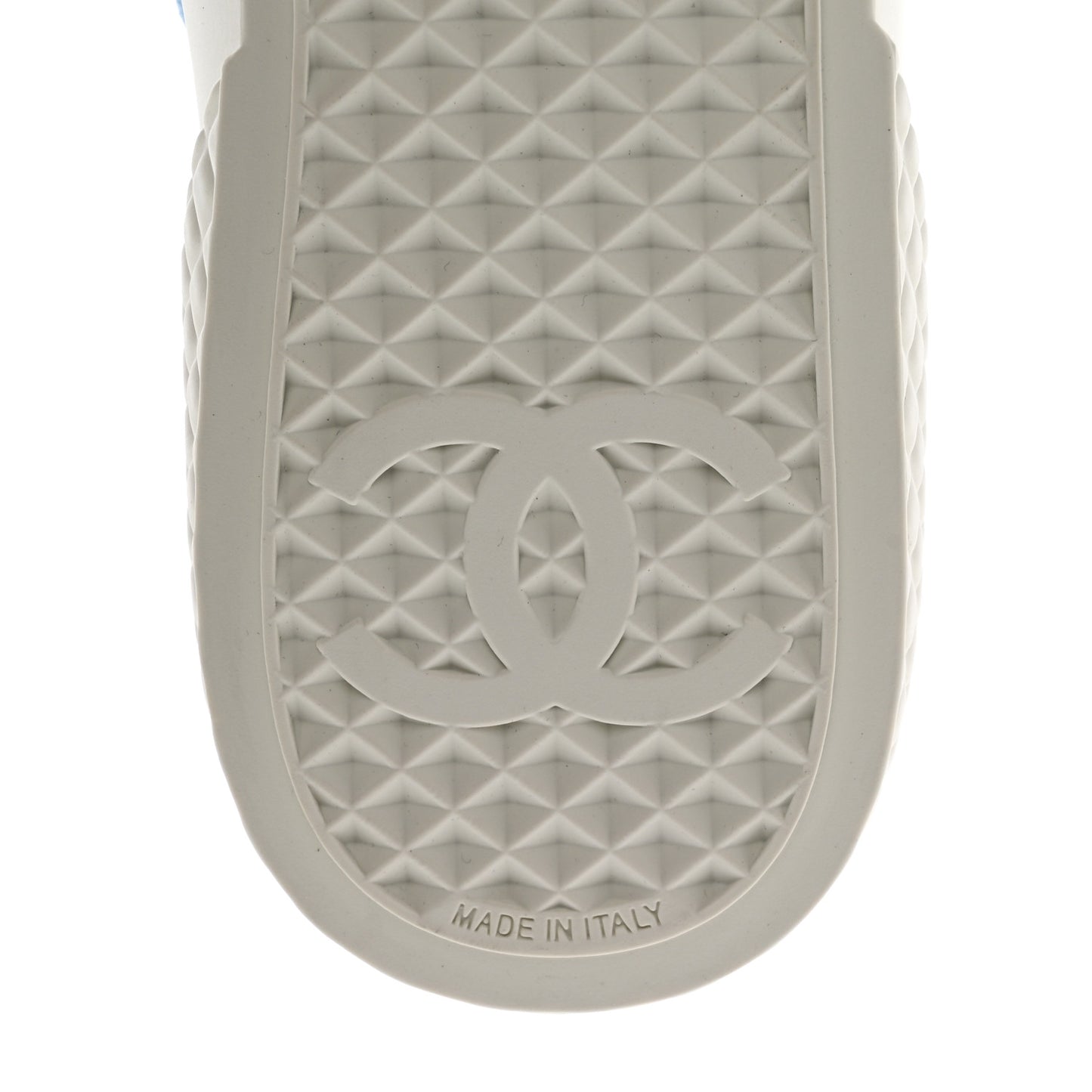 Printed Fabric High Top CC Sneakers 39.5 Green Pink Blue White