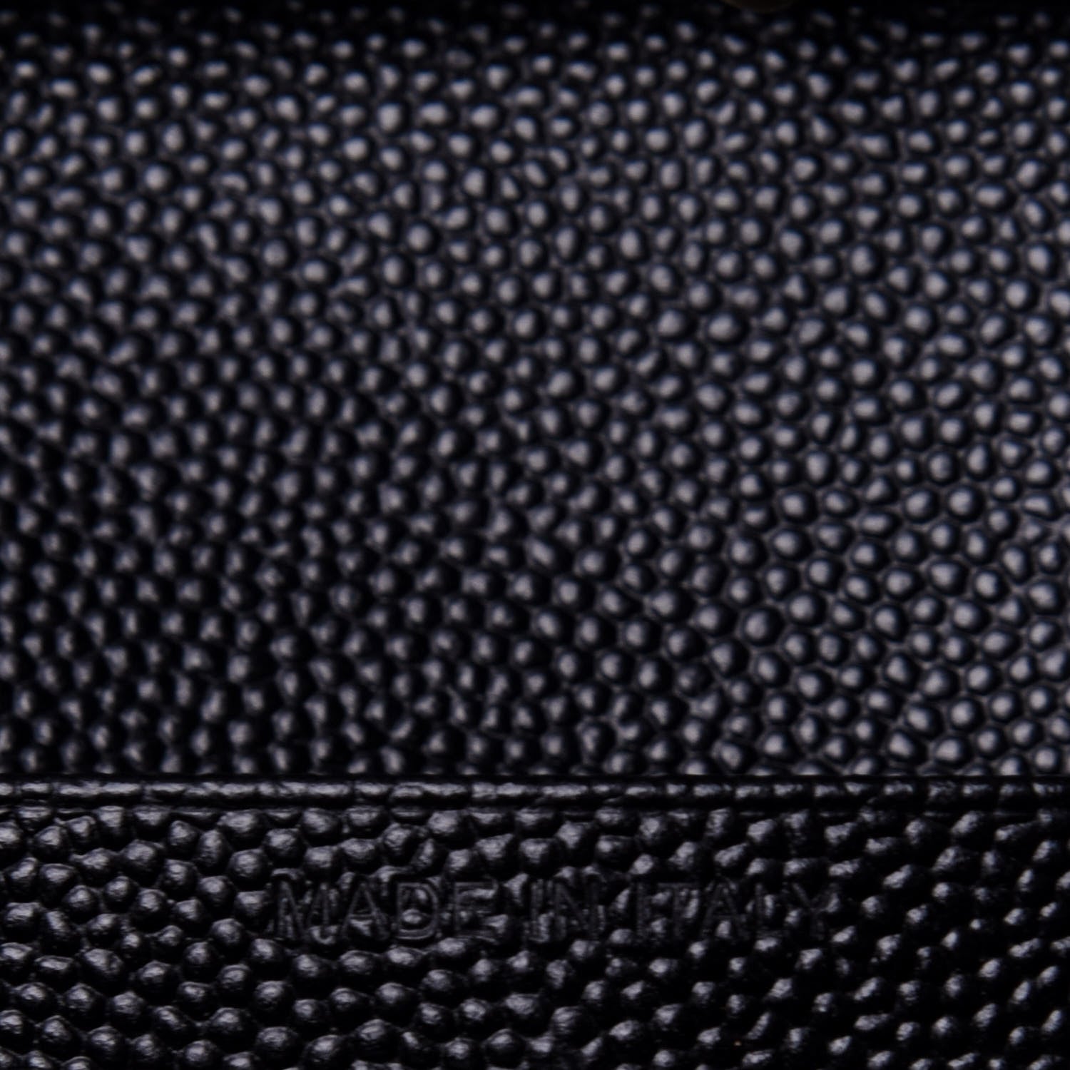 Saint Laurent Grain De Poudre Matelasse Chevron Monogram Chain Wallet Black 6 of 11