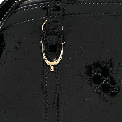Gucci Patent Microguccissima Small Nice Top Handle Dome Bag Black 7 of 18