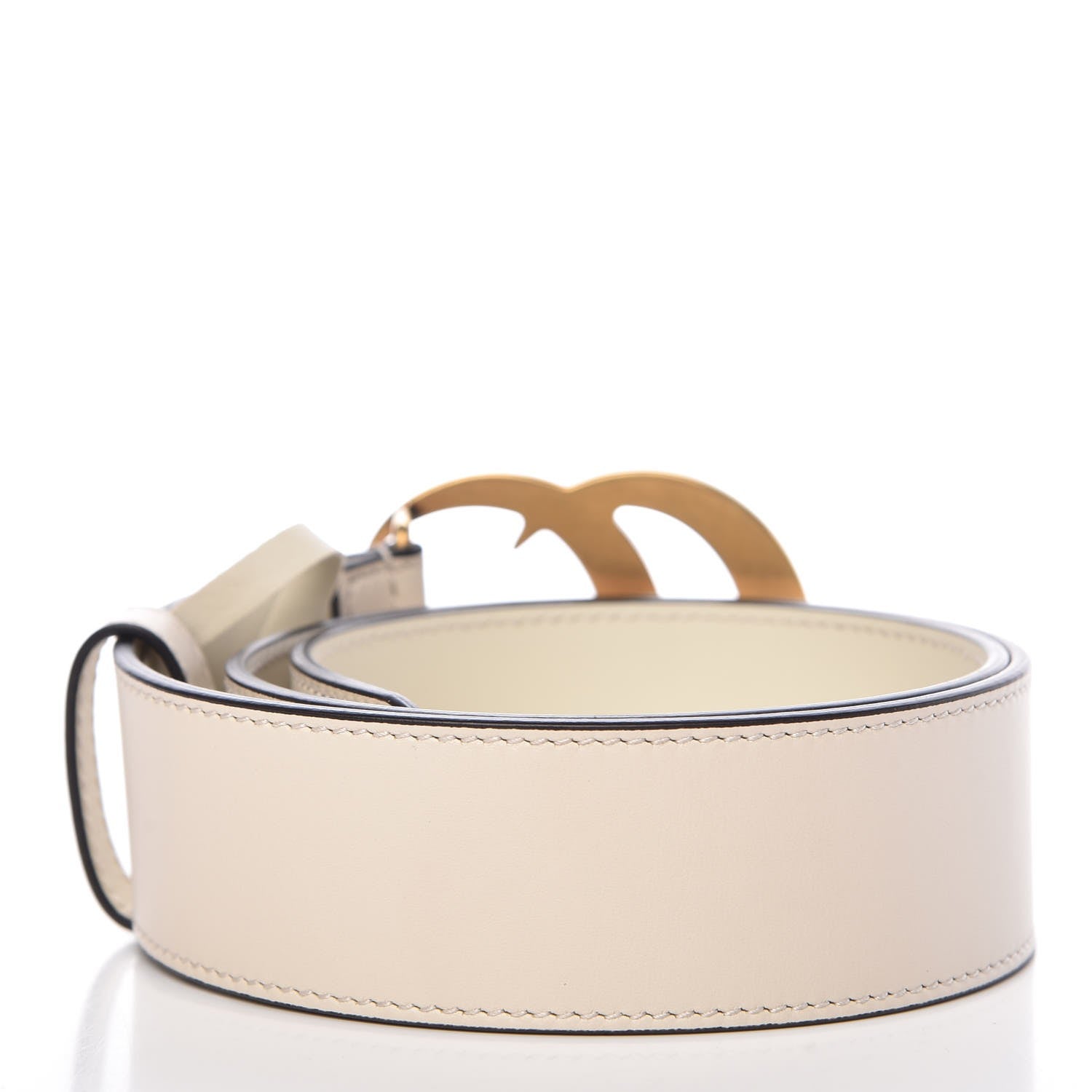 Gucci Calfskin Double G 40mm Belt 65 26 Mystic White 3 of 7