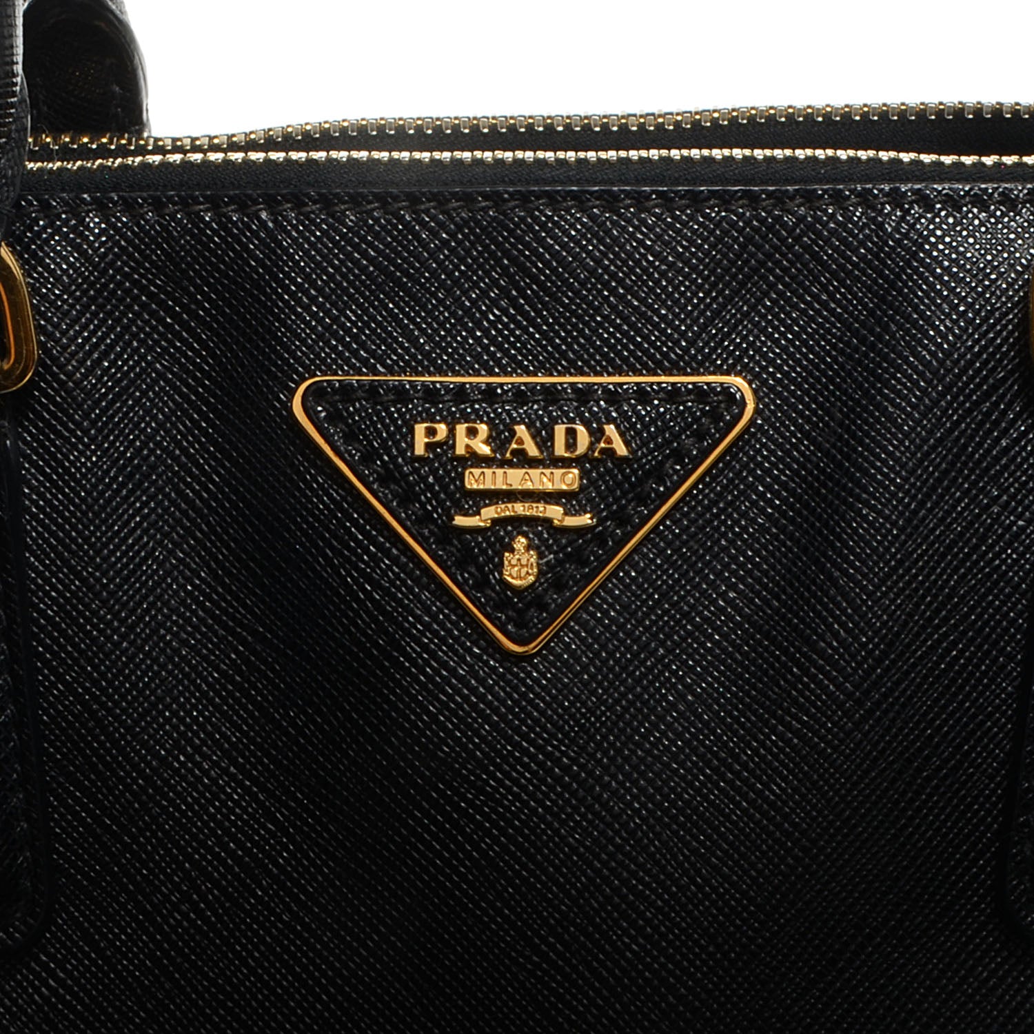 Prada Saffiano Lux Medium Double Zip Tote Nero Black 10 of 10