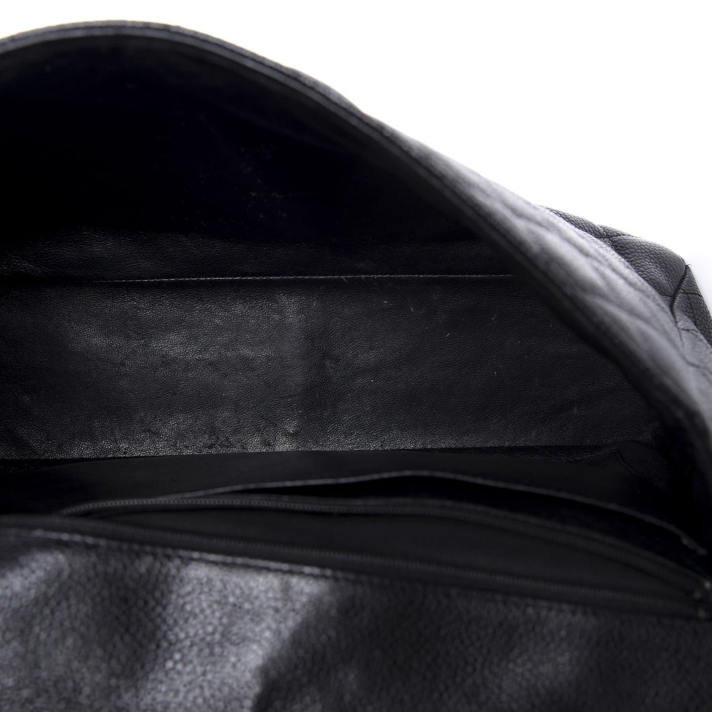 Caviar Quilted Jumbo Single Flap Black
