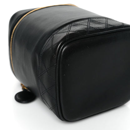 Chanel Lambskin Vanity Cosmetic Case Black 9 of 11