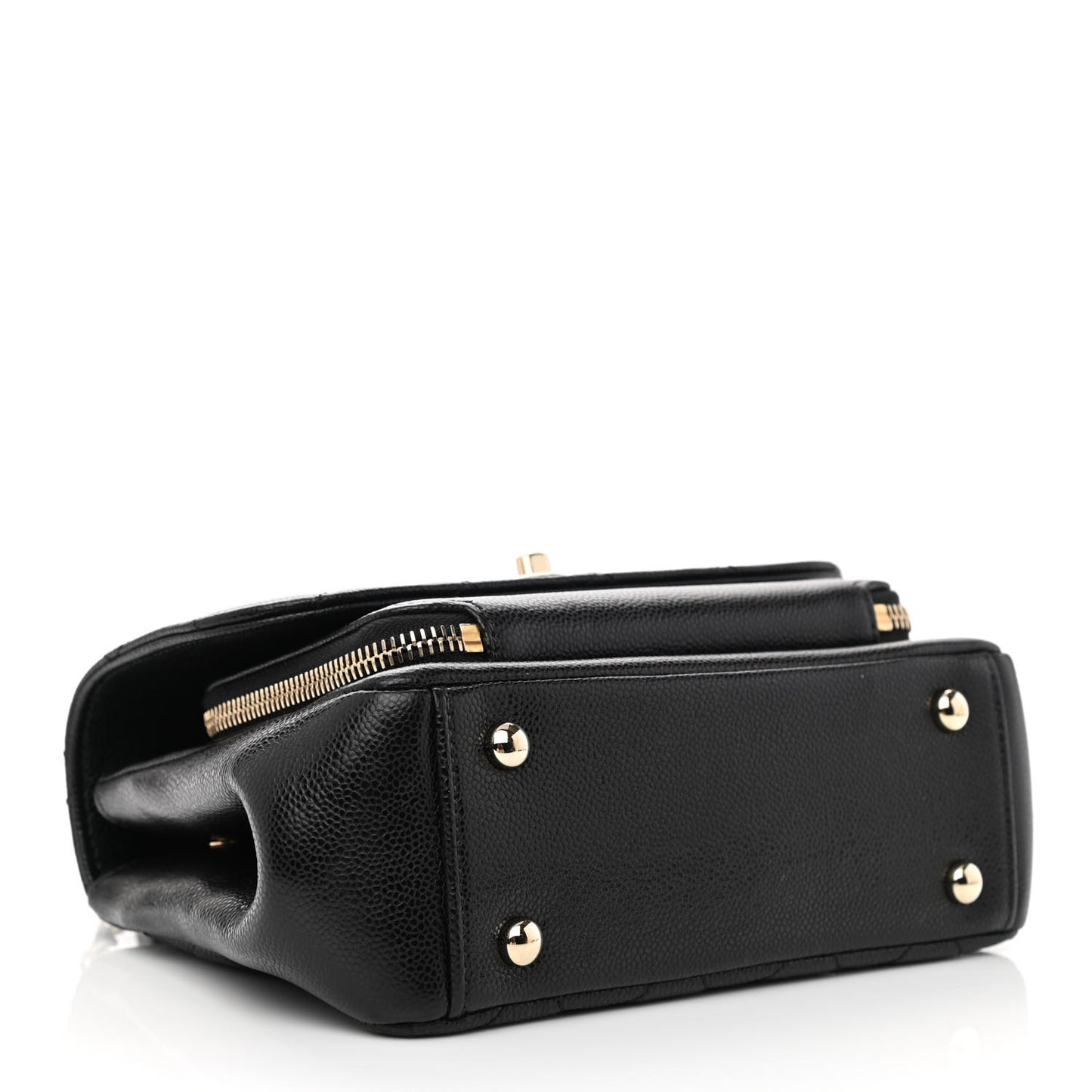 Caviar Quilted Small Business Affinity Flap Black