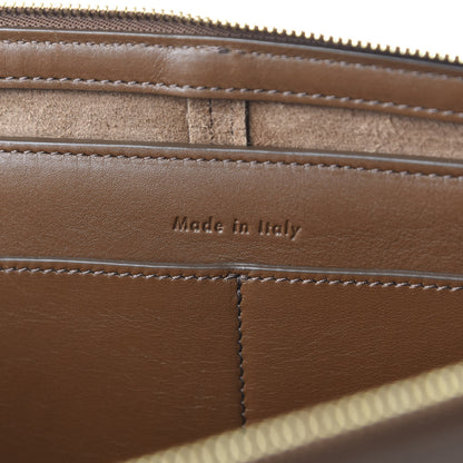 Celine Natural Calfskin Tri-Fold Clutch on Chain Havana 8 of 11