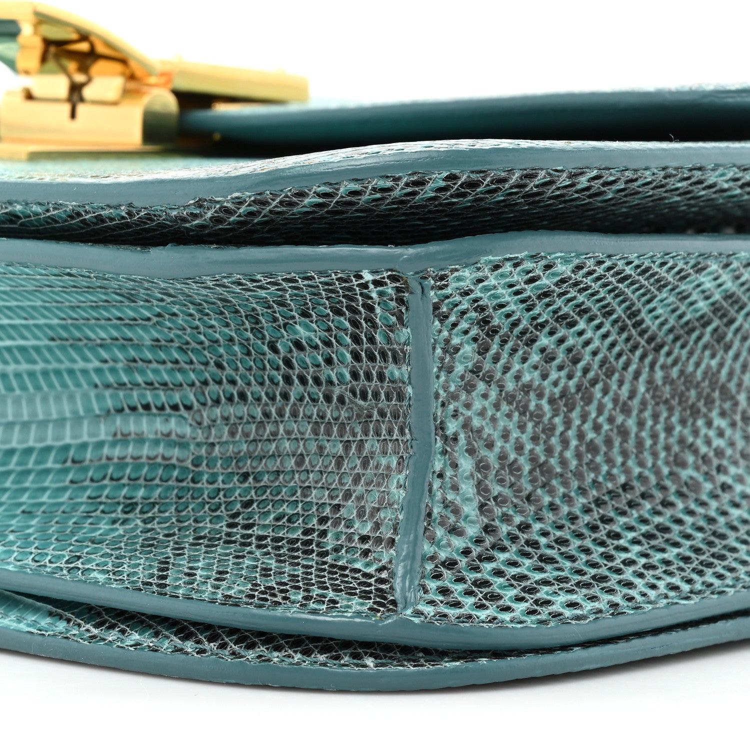 Celine Lizard Medium Classic Box Flap Bag Antarctic 8 of 13