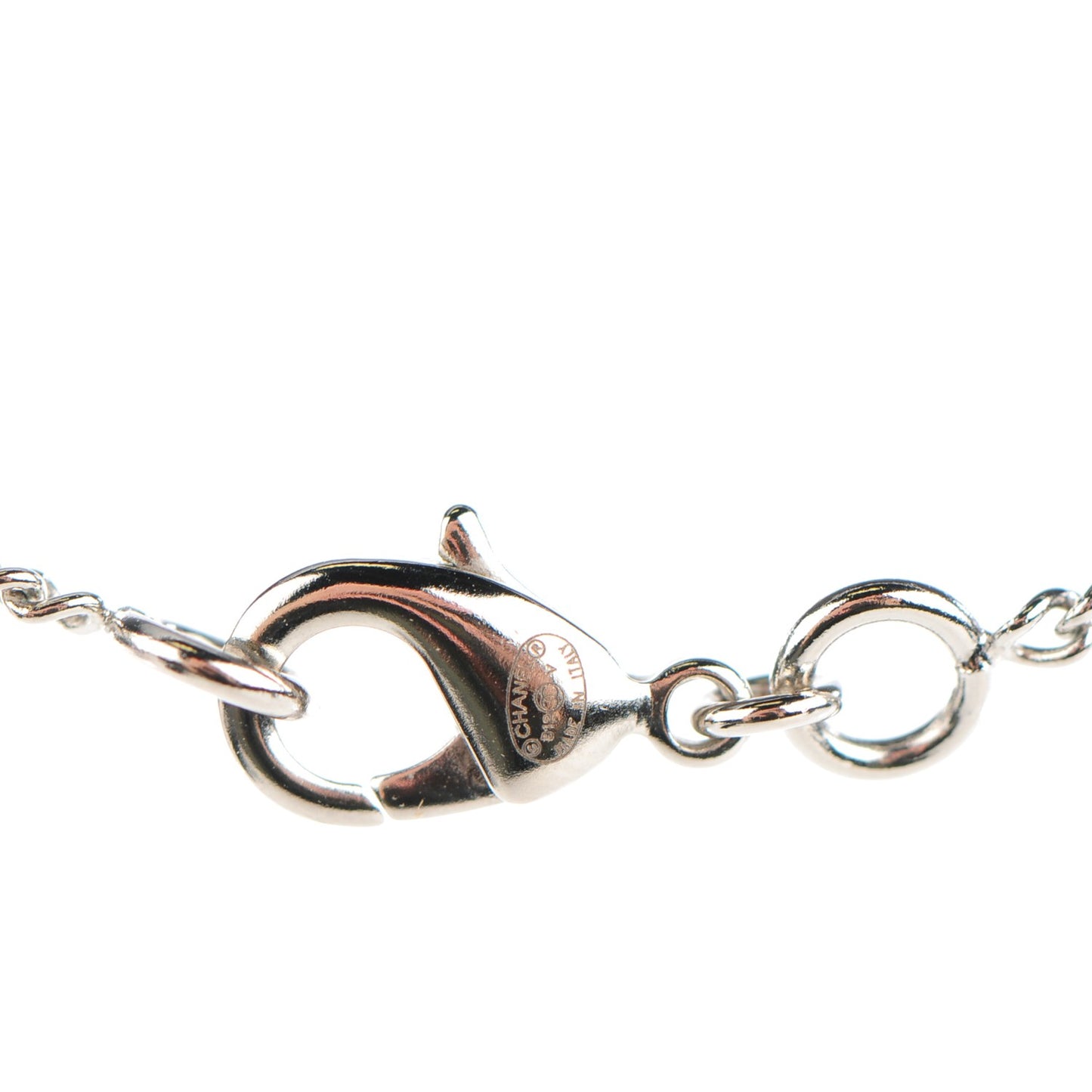 Crystal Timeless CC Necklace Silver