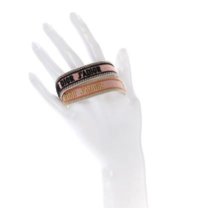 Christian Dior Woven Cotton J'Adior Friendship Bracelet Set 2 of 3