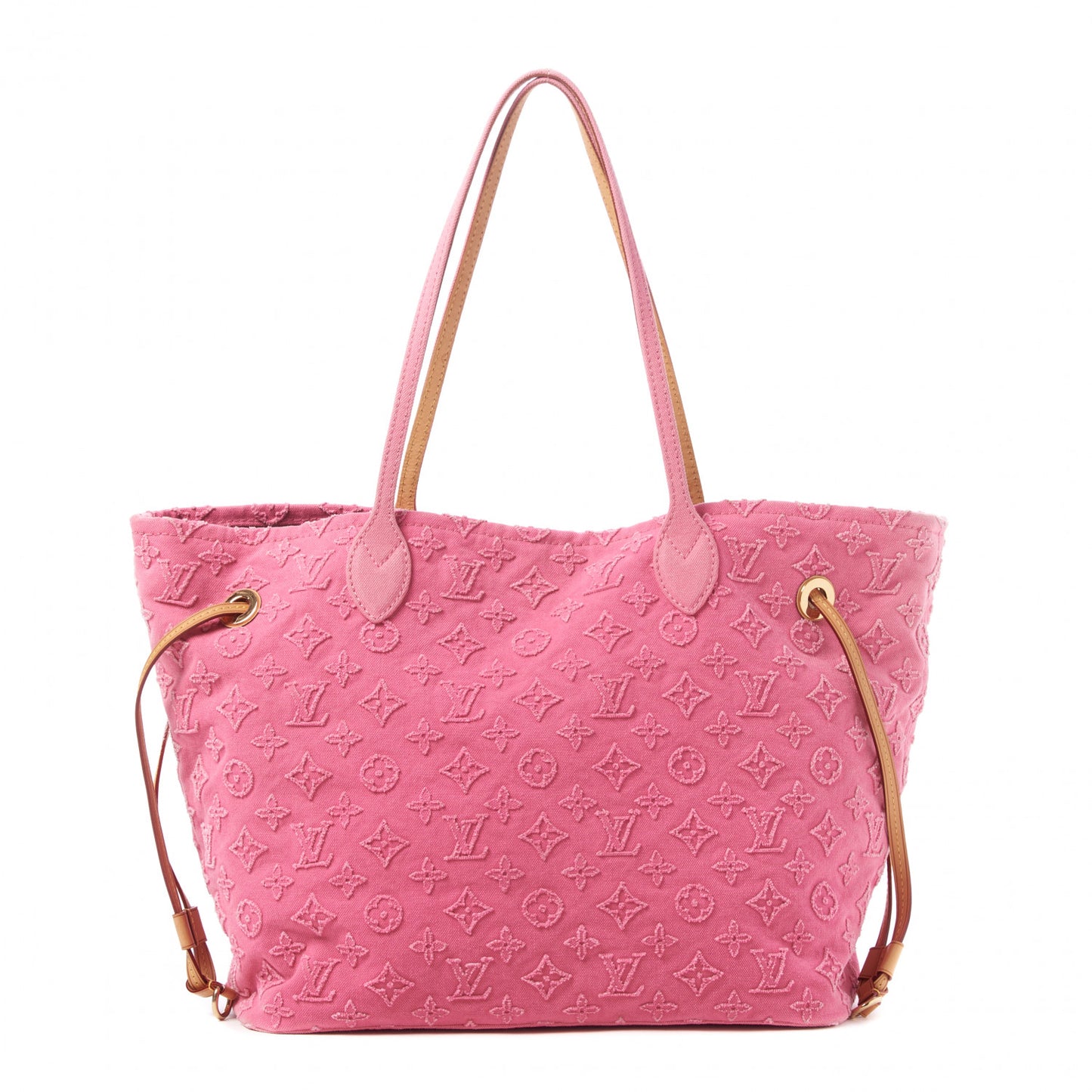 Monogram Denim Neverfull MM Rose