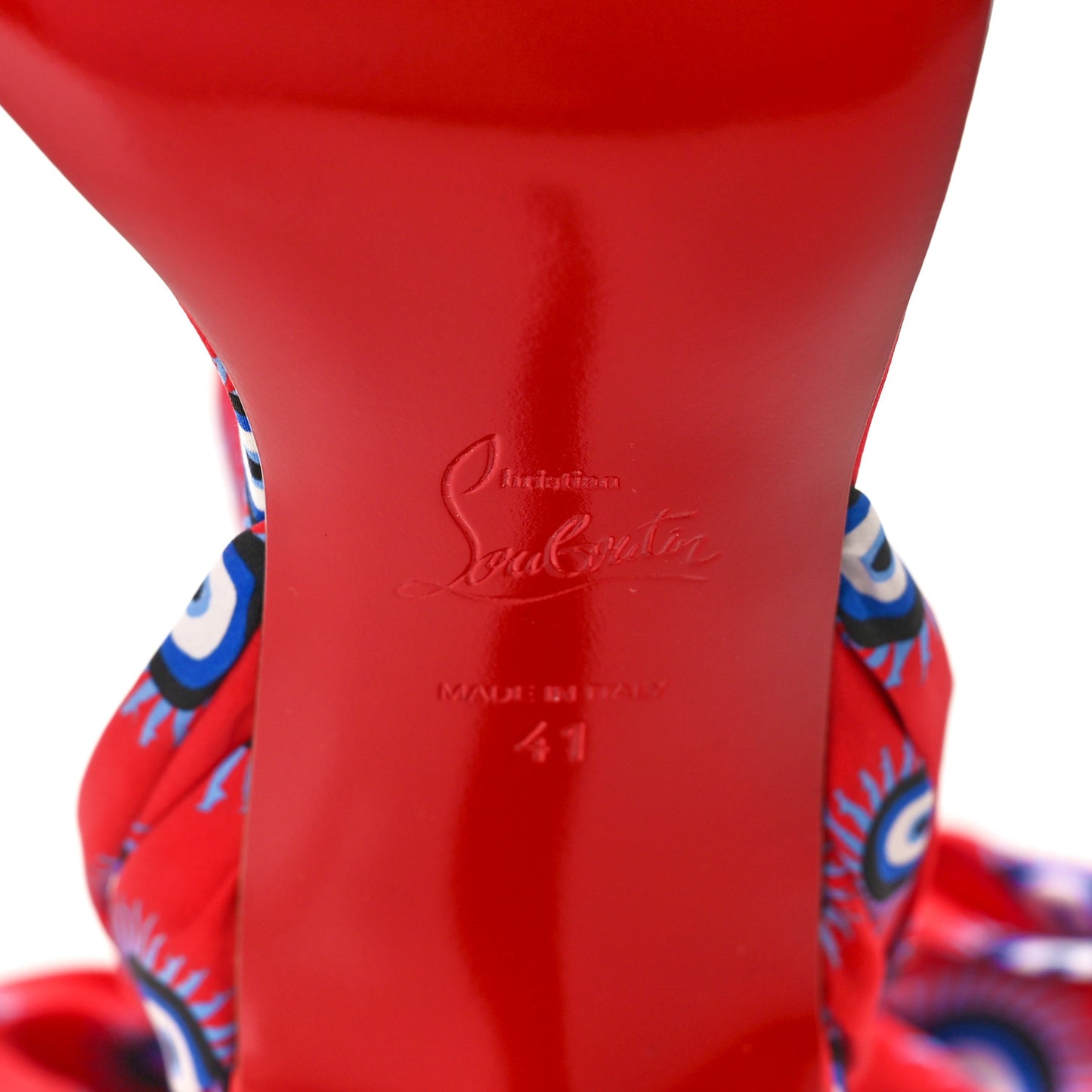 Crepe Satin Greekaba Du Desert 100 Sandal 41 Red